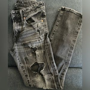 2 pairs boys/men’s American Eagle distressed jeans